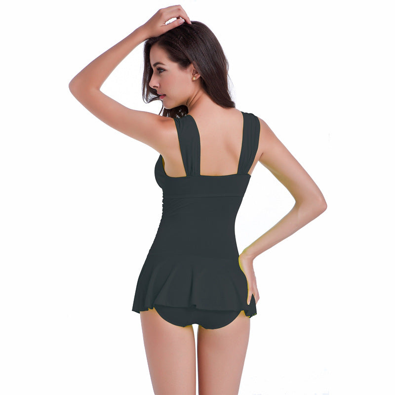 ROVIKNA Women's Halterneck One-Piece Swimsuit with Padded Cups