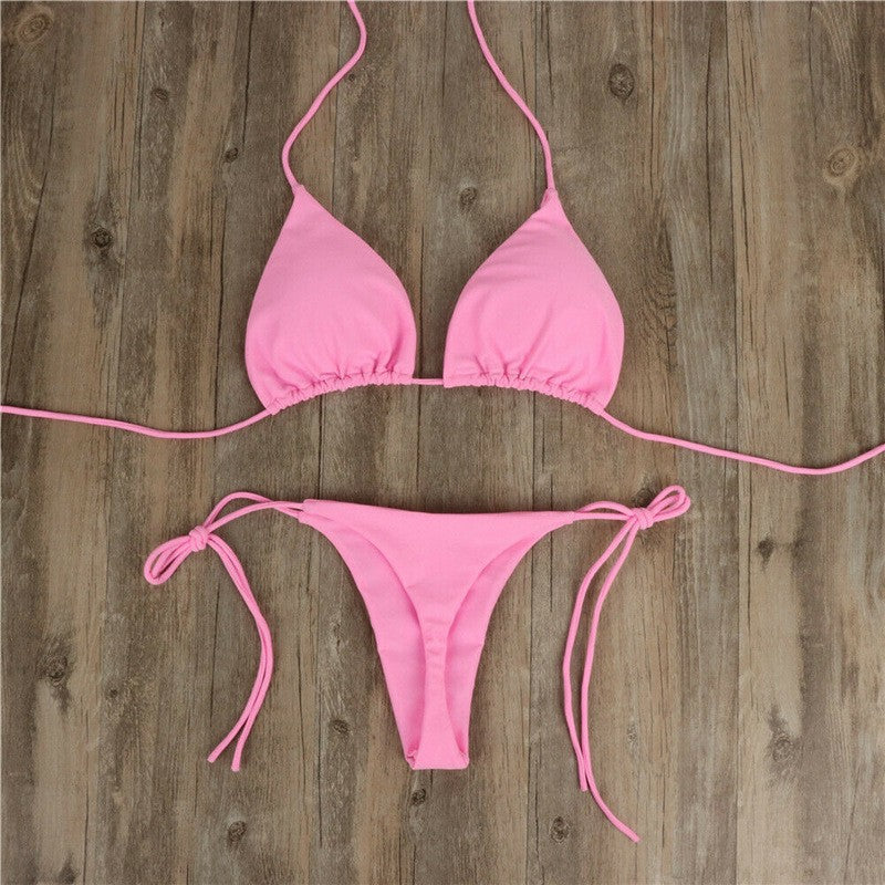 ROVIKNA Women's Adjustable Strap Bikini Set - 2025 Trendy Colors