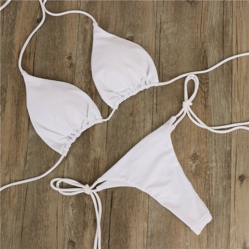 ROVIKNA Women's Adjustable Strap Bikini Set - 2025 Trendy Colors