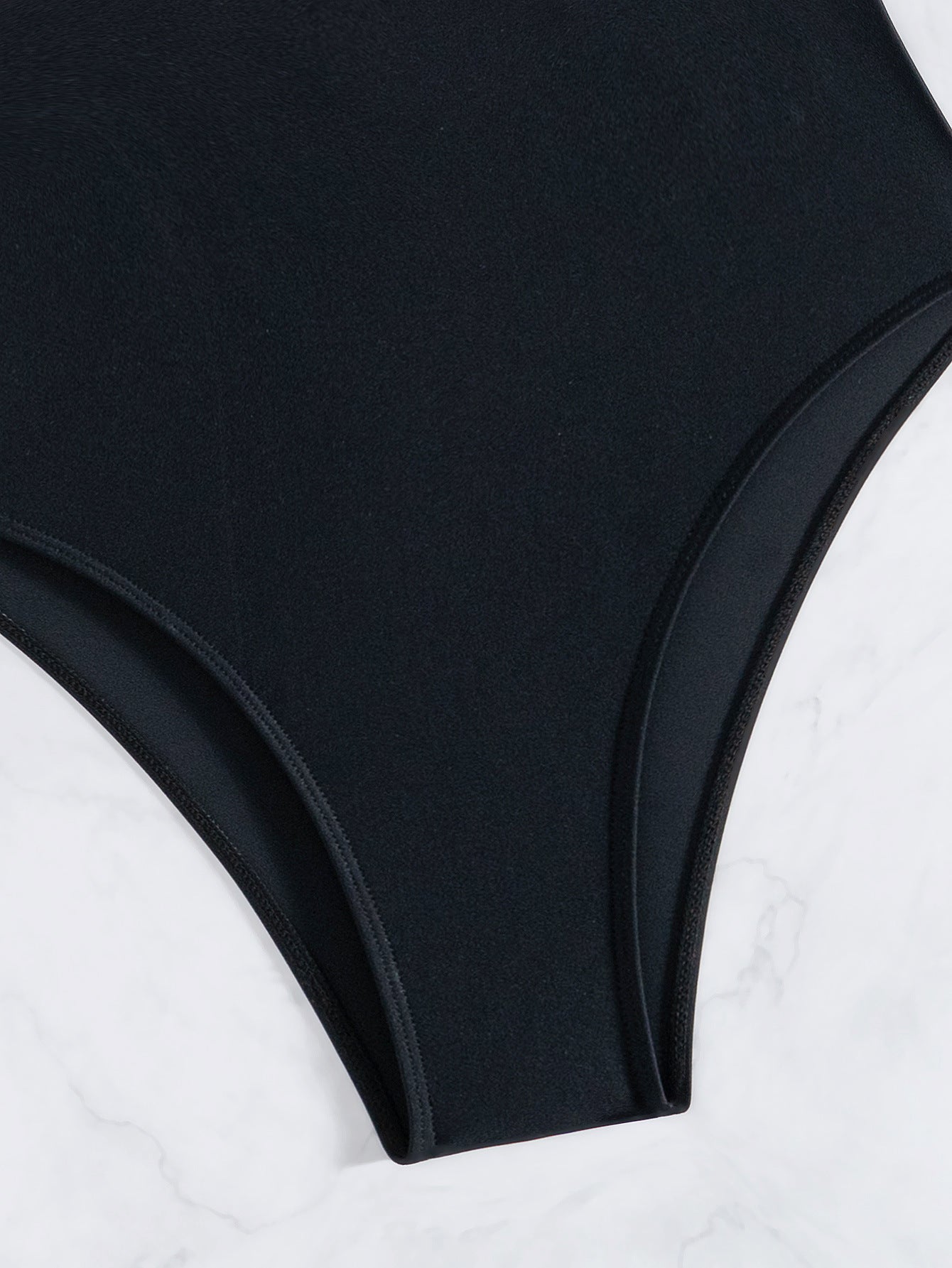 ROVIKNA's 2025 new waist bikini v-neck halter one-piece swimsuit