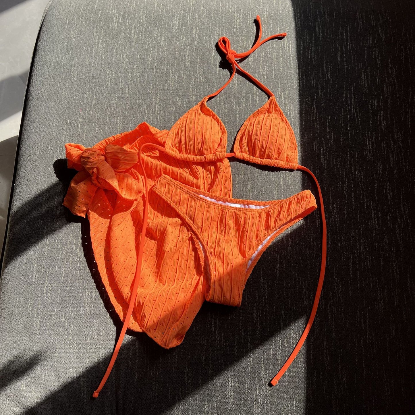 Rovikna Women's Ruched Bikini Set - Padded & Tie-Side Bottoms