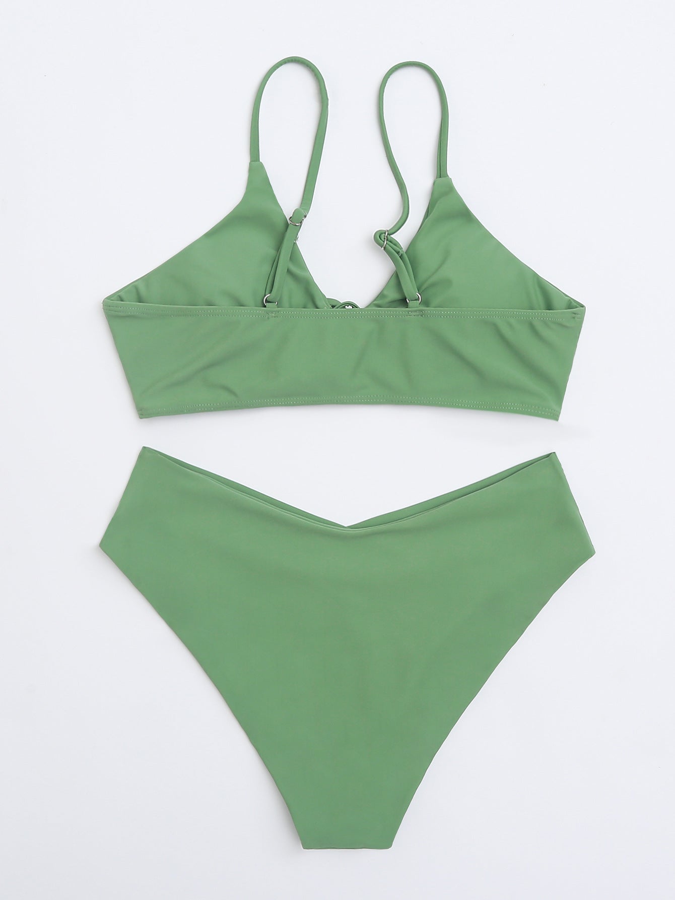 ROVIKNA 2025 Trendy Styles - Women's Multicolor Ruched Front Bikini Set