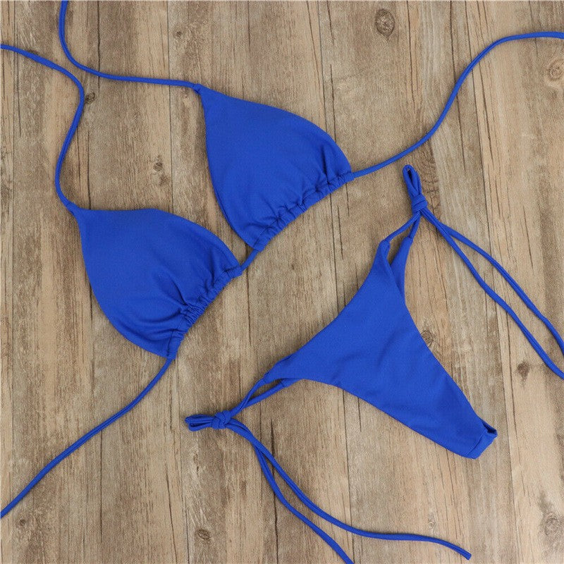 ROVIKNA Women's Adjustable Strap Bikini Set - 2025 Trendy Colors