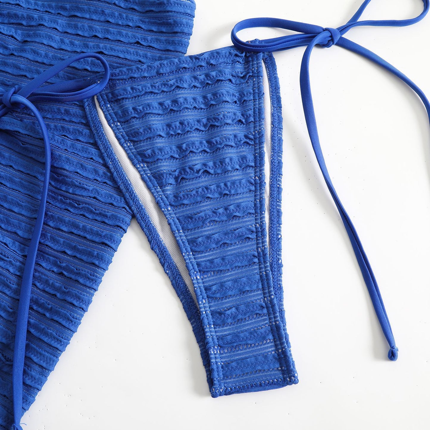 Candy series special fabric swimsuit bikini three-piece bikini