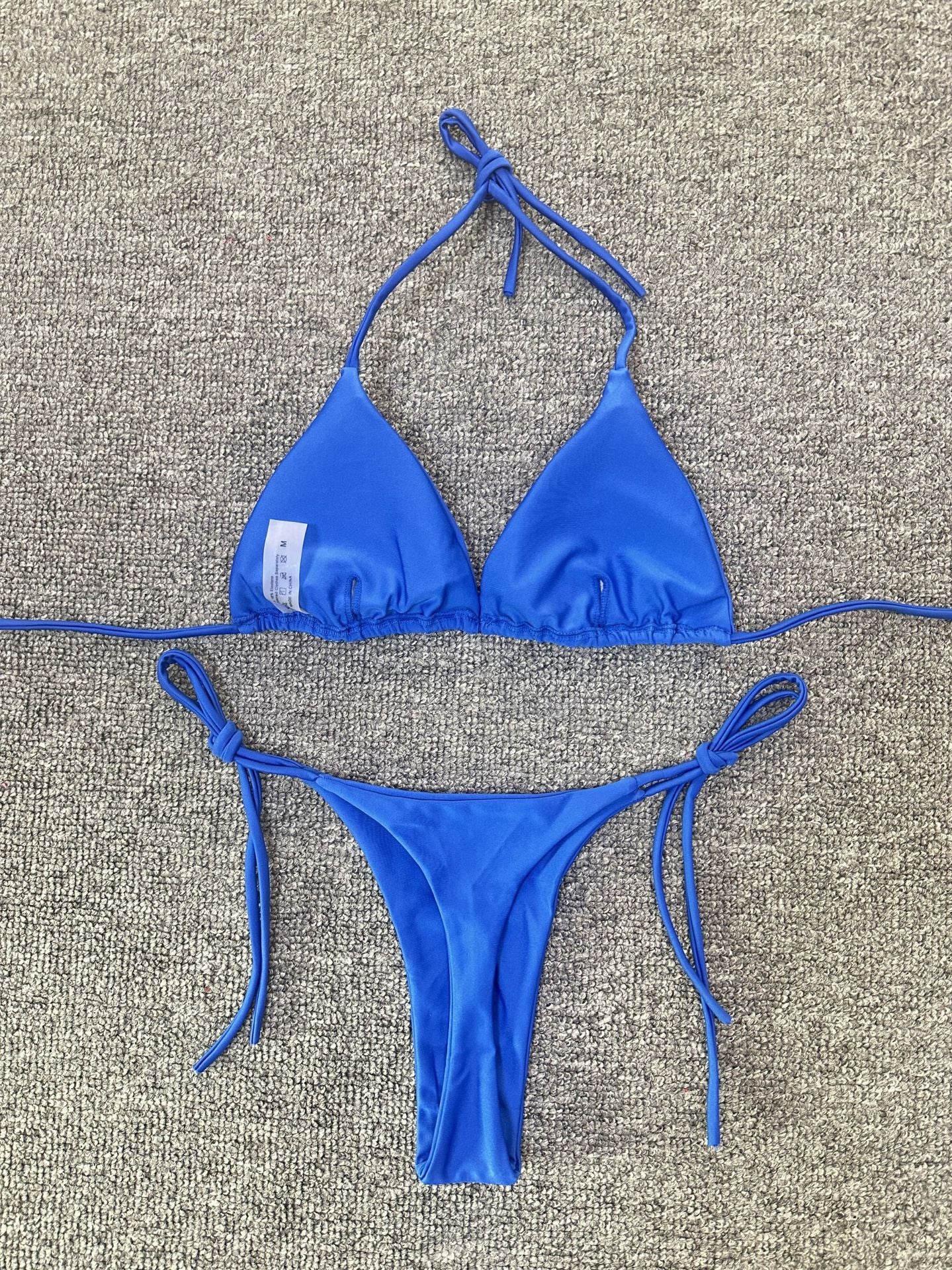 ROVIKNA Women's Solid Color Bikini Set - Stylish, Comfortable, and Versatile Beachwear
