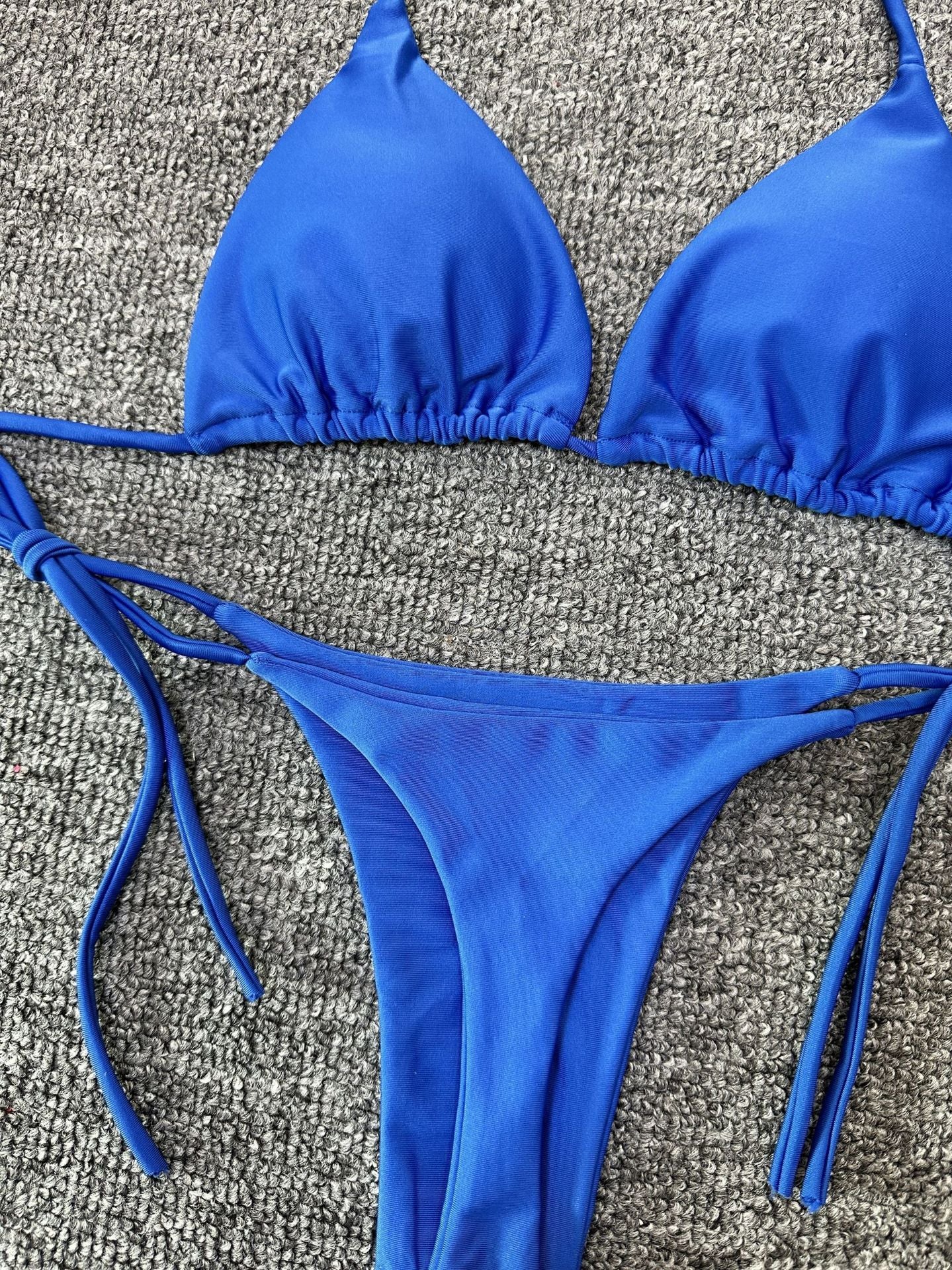 ROVIKNA Women's Solid Color Bikini Set - Stylish, Comfortable, and Versatile Beachwear