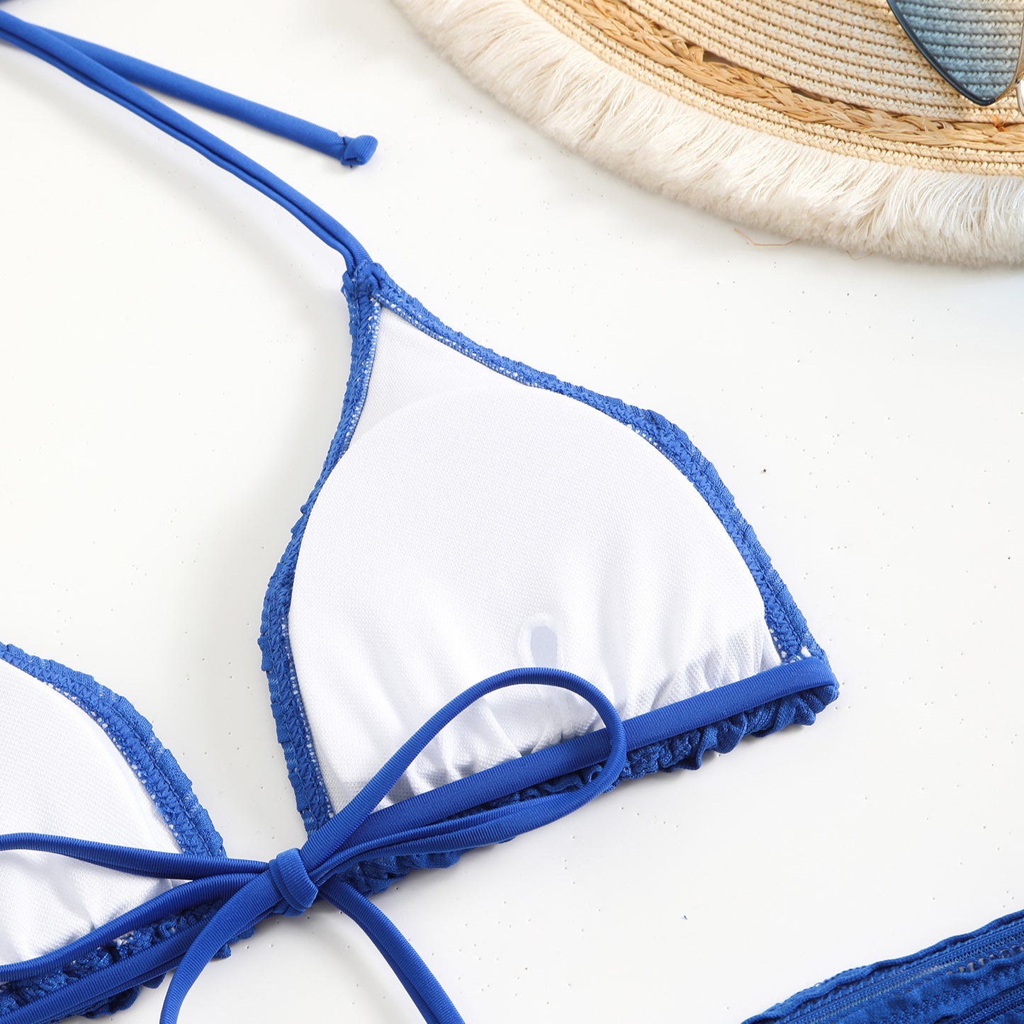 Candy series special fabric swimsuit bikini three-piece bikini