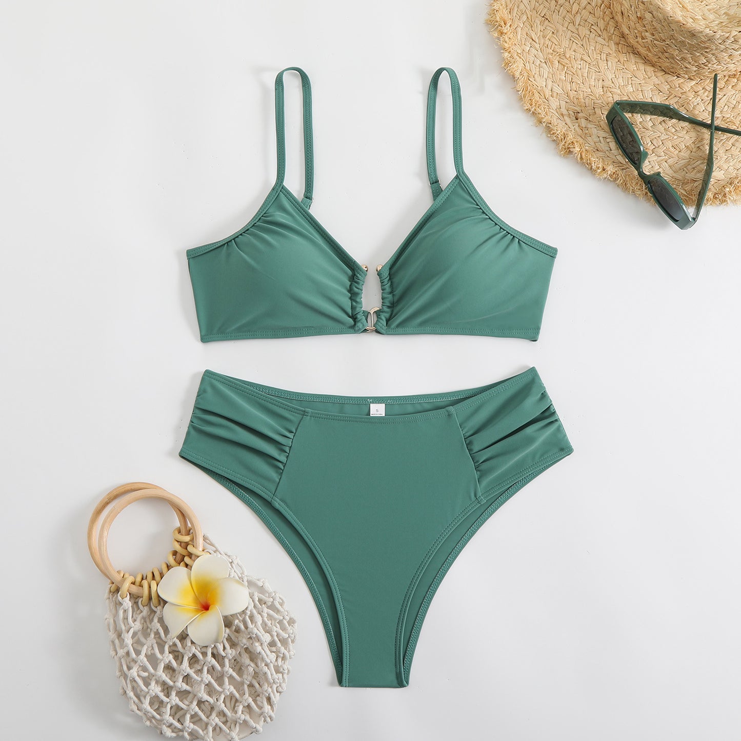 Solid color bikini