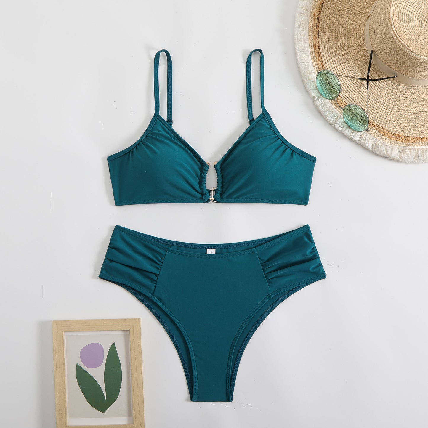 Solid color bikini