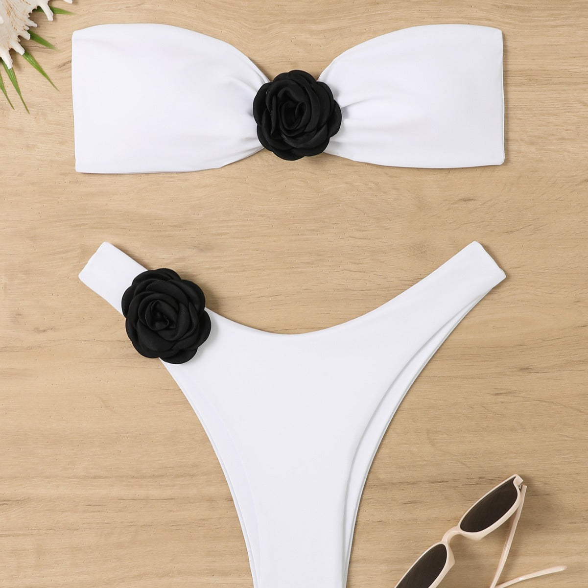 Split swimsuit sexy halter big chest steel bracket gathers small chest bikini set bikini