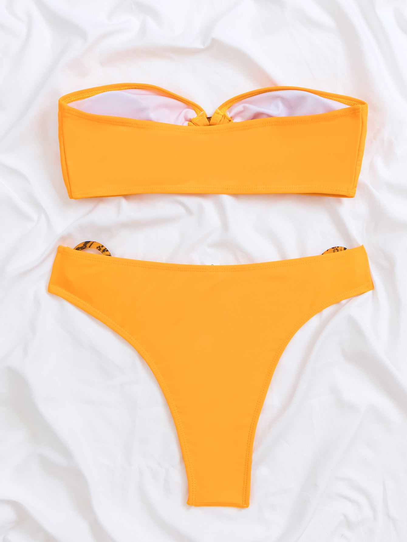 ROVIKNA 2025 bikini ladies split bikini sexy solid color swimsuit