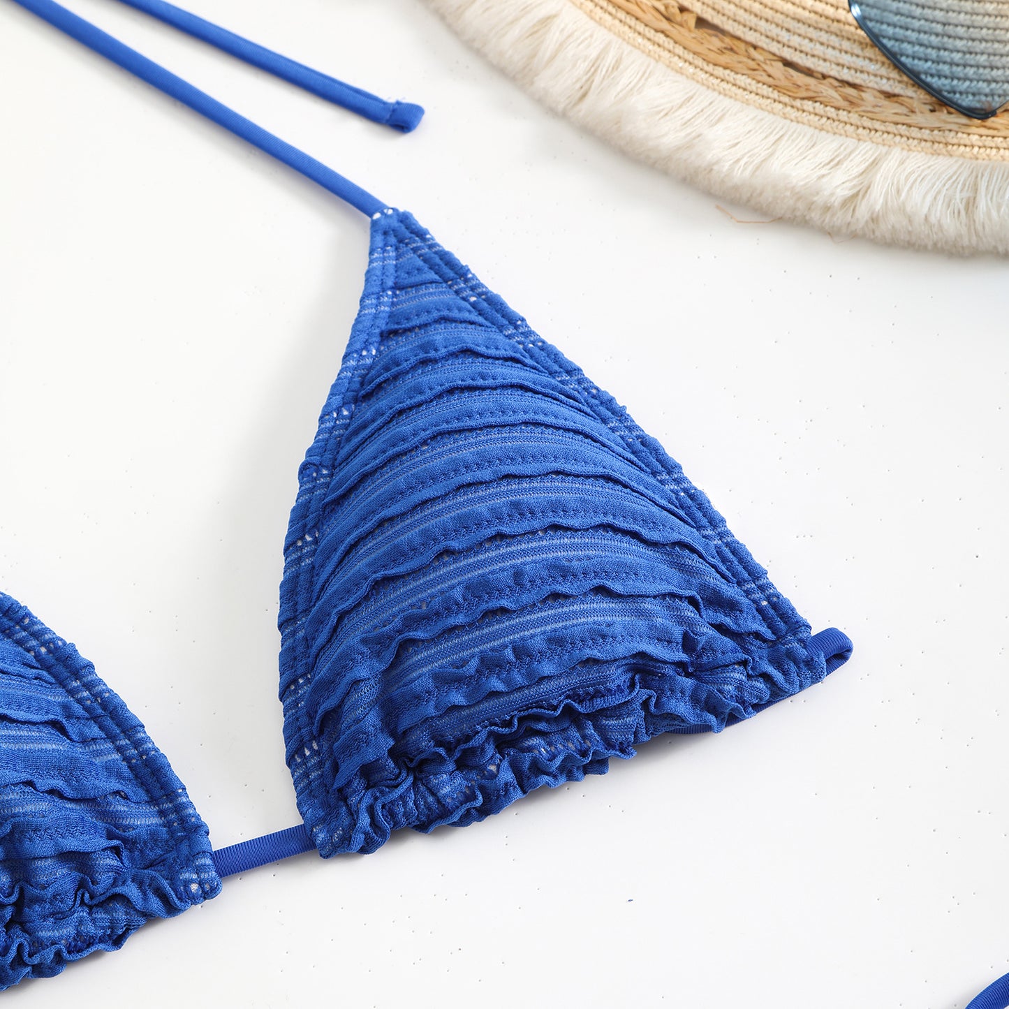 Candy series special fabric swimsuit bikini three-piece bikini