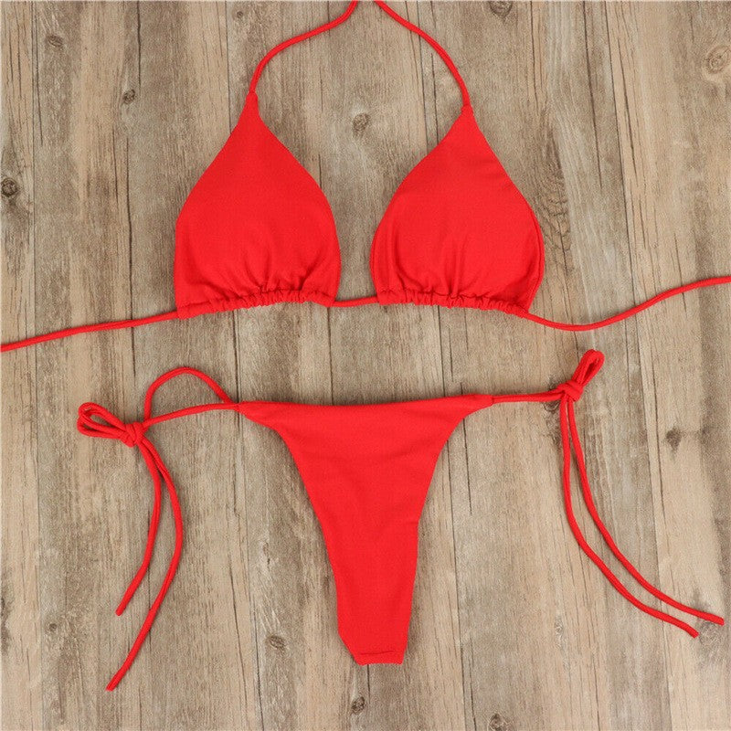 ROVIKNA Women's Adjustable Strap Bikini Set - 2025 Trendy Colors