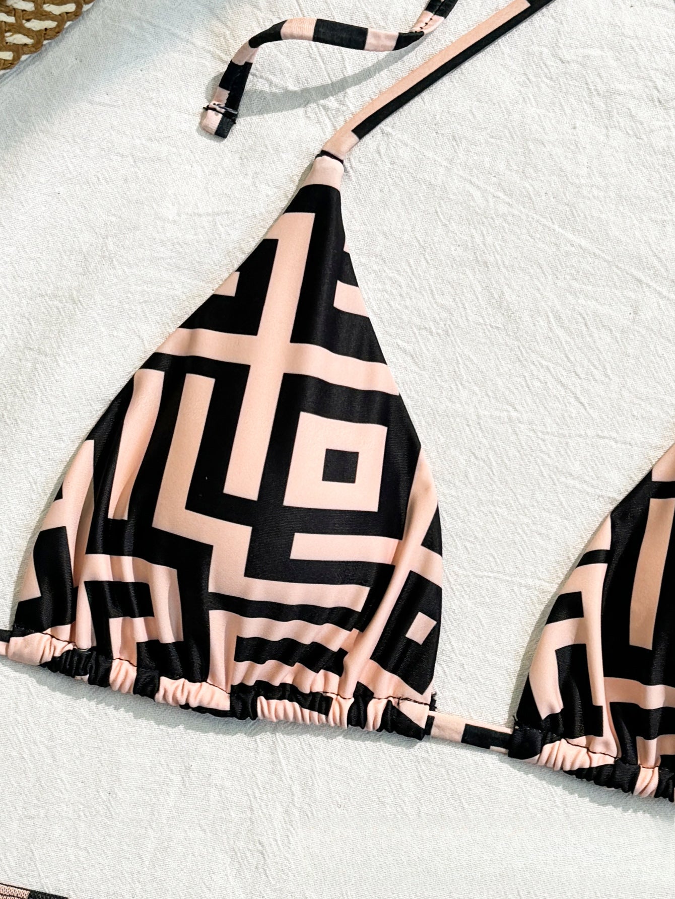 ROVIKNA 2025 new printed split bikini swimsuit sexy hot spring vacation bikini