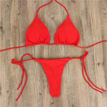 ROVIKNA Women's Adjustable Strap Bikini Set - 2025 Trendy Colors