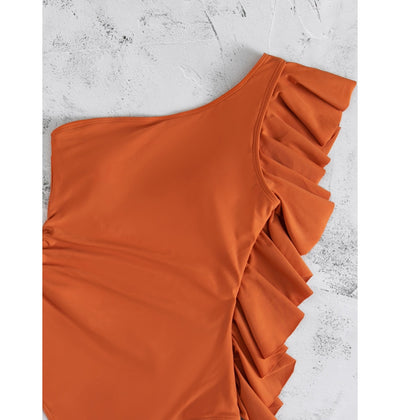 ROVIKNA 2025 bikini sexy one-piece swimsuit women's swimsuit ruffle edge